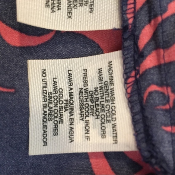 No brand satin poly side tie waist blouse - Picture 6 of 7